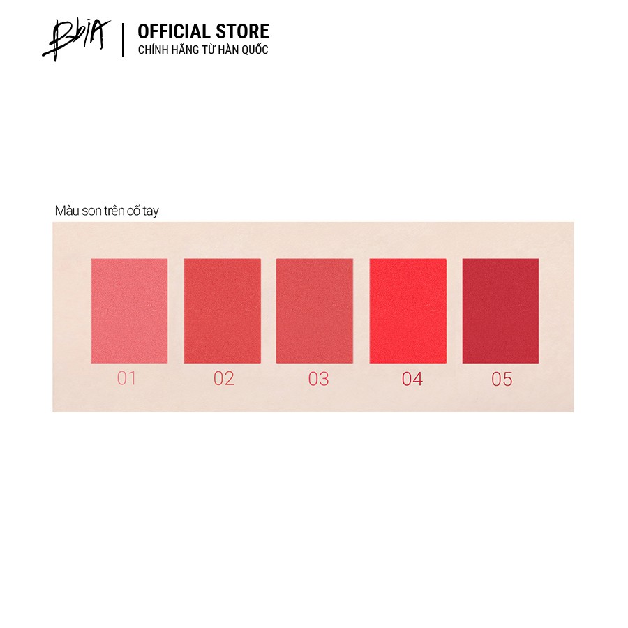 Son kem Bbia Blur Tint Version 1 (5 màu) 4.4g - Bbia Offical Store | Thế Giới Skin Care