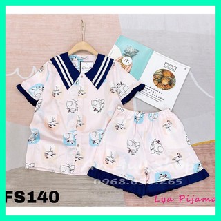 LỤA PIJAMA- BỘ PIJAMA ĐÙI TIỂU THƯ LỤA SATIN HÀNG CAO CẤP