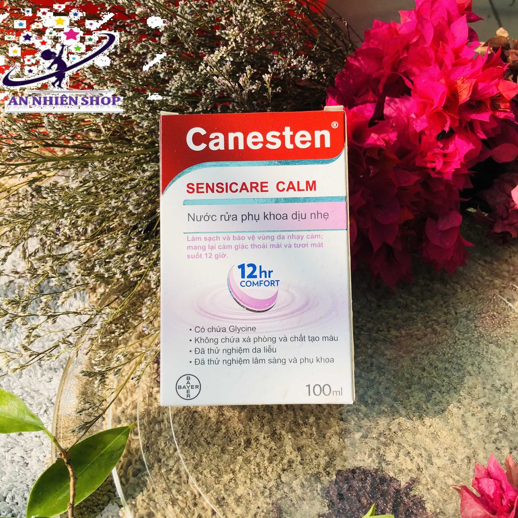 [🎁🎁🎁CANESTEN - Mua 1 tặng 1] Dung dịch vệ sinh phụ nữ Canesten Sensicare Calm (100ml) + Tặng Ví Mỹ Phẩm