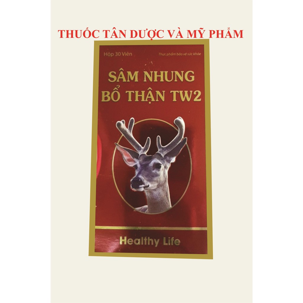 SÂM NHUNG BỔ THẬN TW2 - BỔ THẬN TRÁNG DƯƠNG TĂNG CƯỜNG SINH LỰC - KHÔNG LO THẬN YẾU, ĐAU LƯNG, TIỂU ĐÊM TW3 - LỌ 30 VIÊN