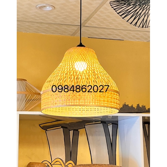 Đèn mây tre, đèn trang trí, đèn treo thả