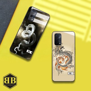 Ốp lưng kính cường lực Oppo A74 4G hình rồng