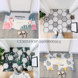 Thảm nhựa đan rối lau chân siêu sạch 60x90cm