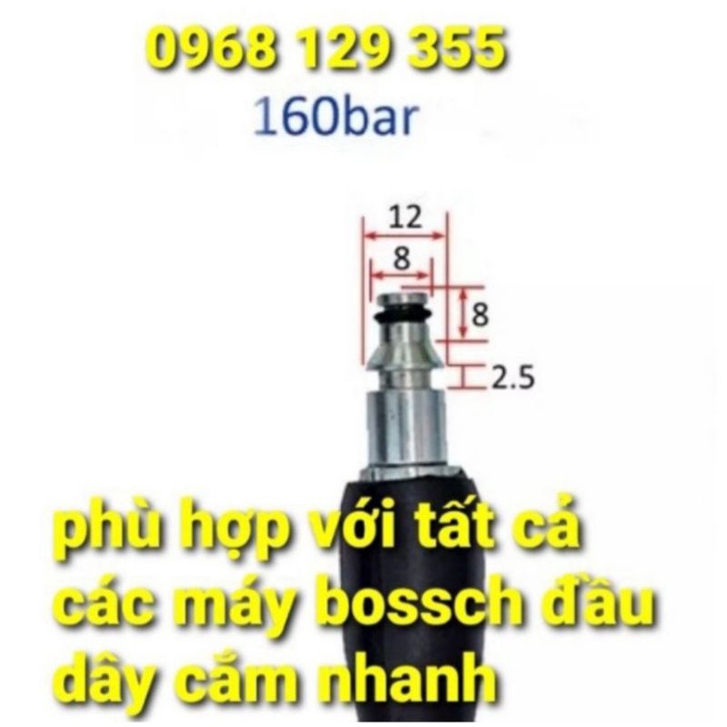 Dây rửa xe cho máy BOSCH Loại 2 đầu cắm nhanh