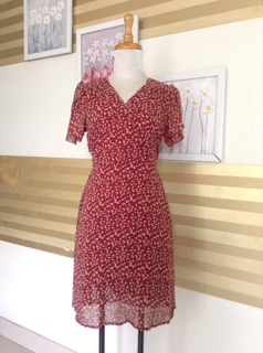 Đầm voan hoa nhí (kèm hình thật)