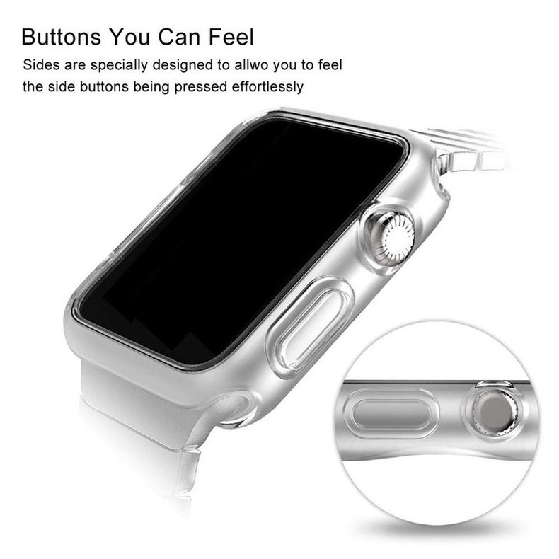 Vỏ bảo vệ màn hình đồng hồ trong suốt thích hợp cho Apple Watch 6 Se 5 4 3 2 1 42mm 38mm Iwatch 4 3 44mm 40mm