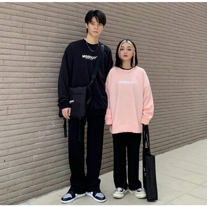 Áo sweater Missout áo tay dài form rộng nam nữ unisex - Gin Store