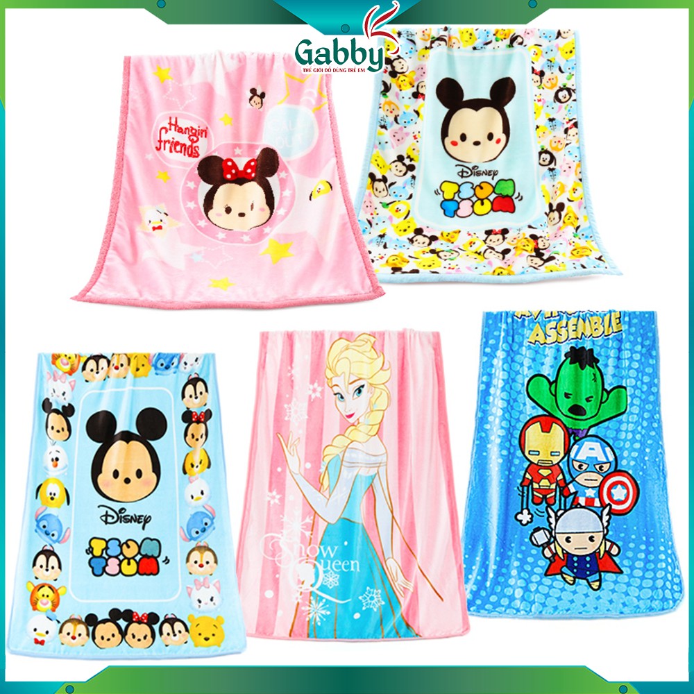 CHĂN MỀN DISNEY CHO BÉ 100*140CM (Elsa/ Spiderman/ Avengers/ Mickey/ Minnie/ Tsum)