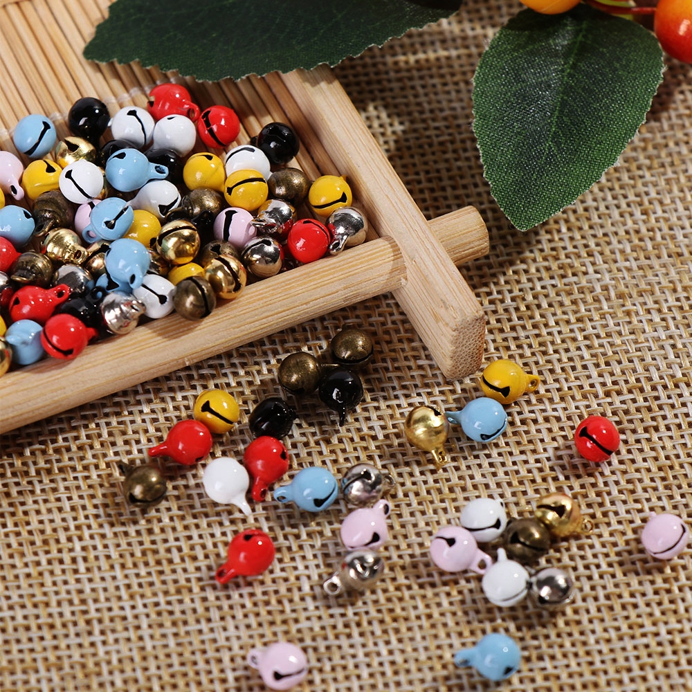 ROW 10/20pcs 5mm Dollhouse 1/6 Doll Clothes Ultra-small Necklace Decoration Mini Bell