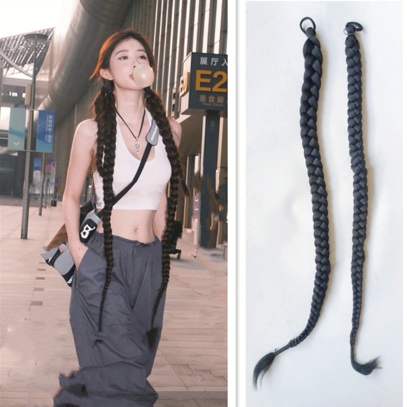 Tóc giả MISS FANCY thắt bím dài 60cm thời trang cá tính cho nữ