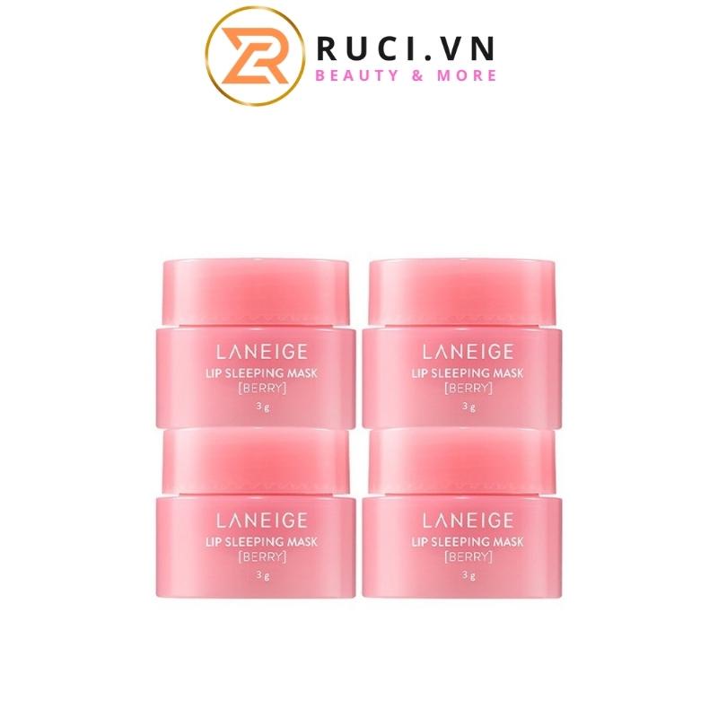 Mặt nạ ngủ môi LANEIGE mini bí quyết cho đôi môi mềm mịn căng mướt hồng hào NaNu01