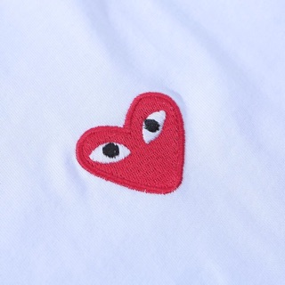 [ĐƯỢC PHÉP KIỂM HÀNG] Áo thun logo thêu Comme des Garçons Play