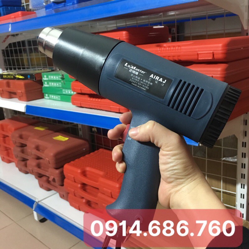 Máy khò nhiệt, máy sấy nóng phim cách nhiệt, decal công suất 2000w hiệu Lo'Master CAO CẤP