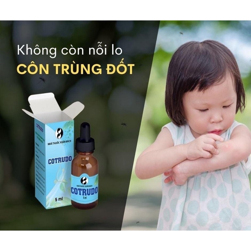 Bôi muỗi đốt và Côn trùng đốt (dĩn, kiến 3 khoang, bọ chó ...) Cotrudo