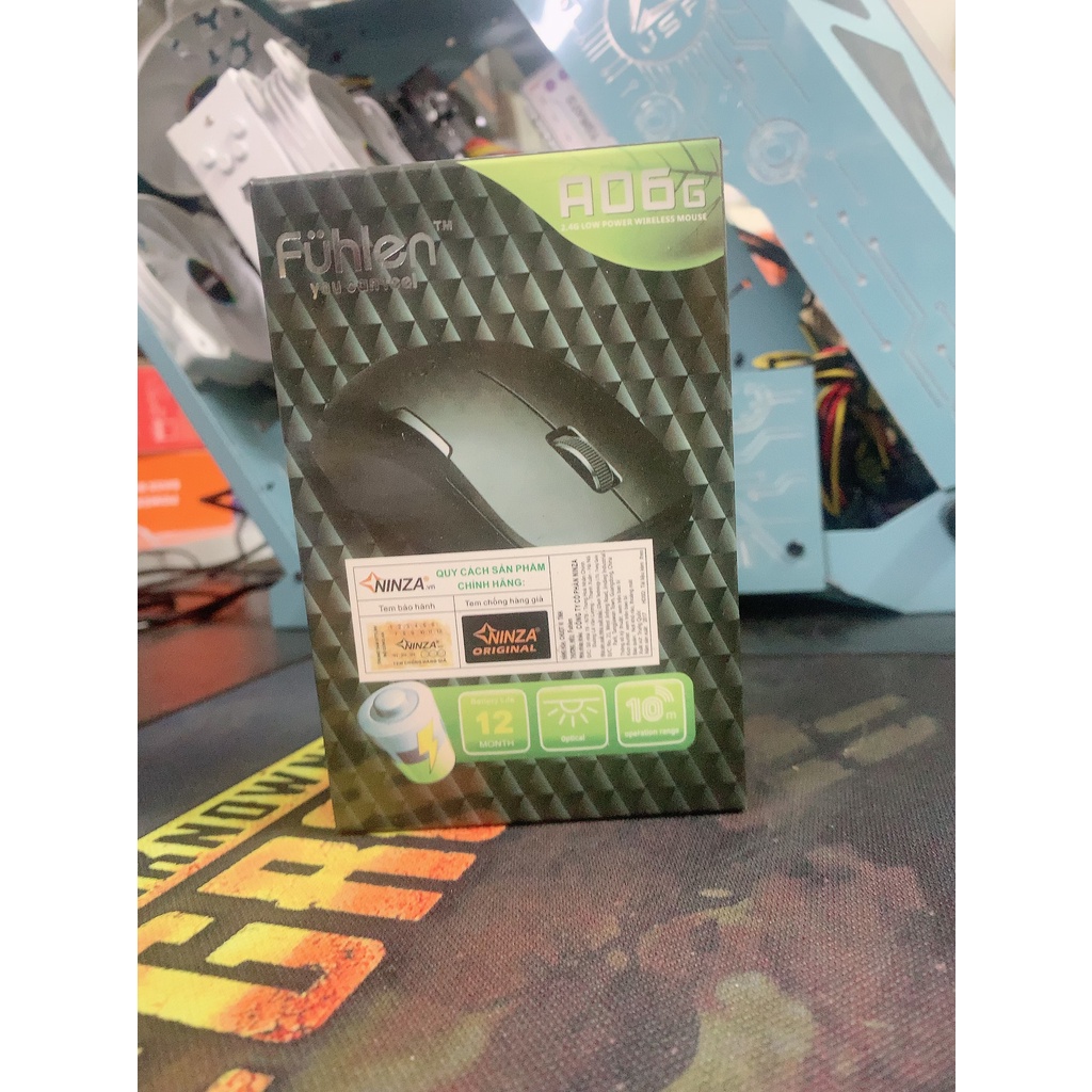 Chuột không dây fuhlen A06G màu đen  - bảo hành 2 năm đổi mới