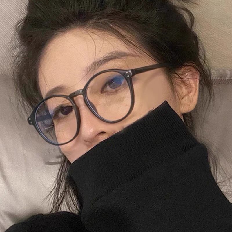 Kính gọng nhựa from tròn đáng yêu - S03