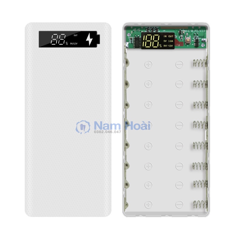 Box sạc dự phòng 8 cell sạc nhanh QC 3.0 PD 3.0 M8 PD