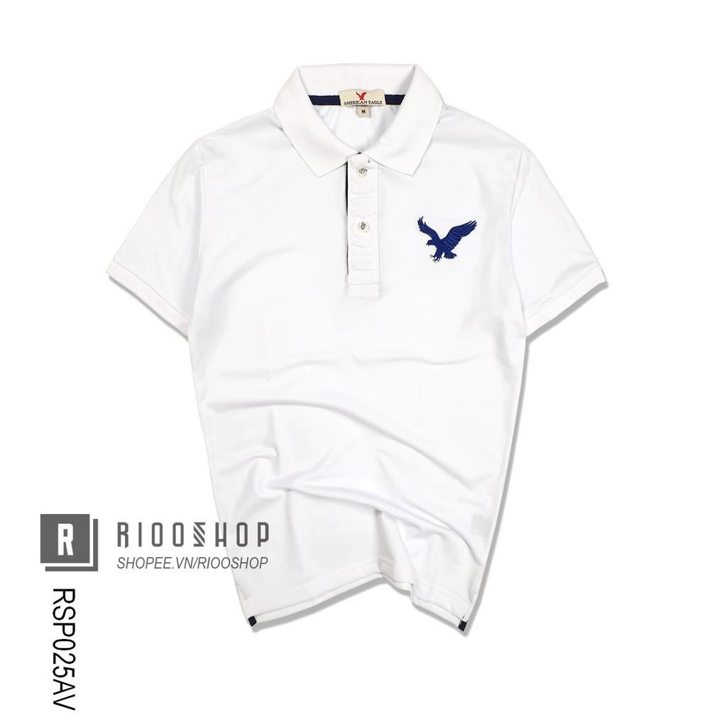 Áo thun polo cá sấu ngắn tay Eagle đơn giản RSP025 có size lớn big size xxl Riooshop