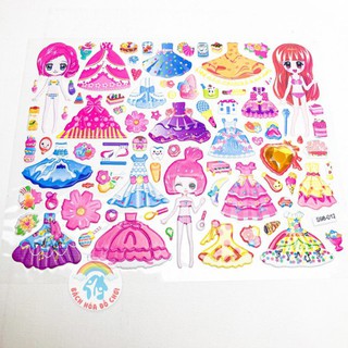 Hình Dán Công Chúa 💖𝑭𝑹𝑬𝑬𝑺𝑯𝑰𝑷💖 Sticker Dán - Tô Màu