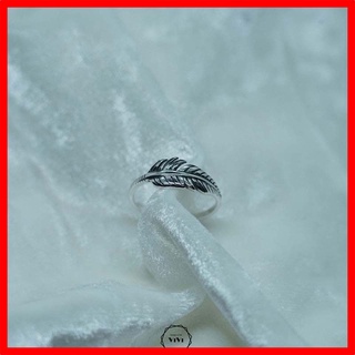 Nhẫn bạc Ý hình chiếc lá Leaf– Nhẫn nữ nhẫn bạc 925 cao cấp ViVi_Gift