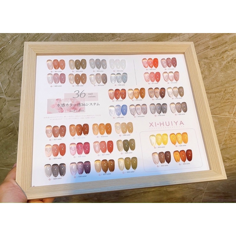 set sơn gel thạch 36 màu cao cấp tặng bảng màu