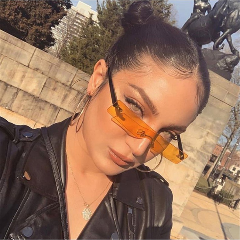 Kính mát gọng vuông chống tia UV400 thời trang mẫu 2020 cho nữ