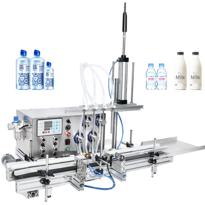 Máy chiết 4 vòi bơm từ tự động, máy chiết nước rửa tay tự động - Propack