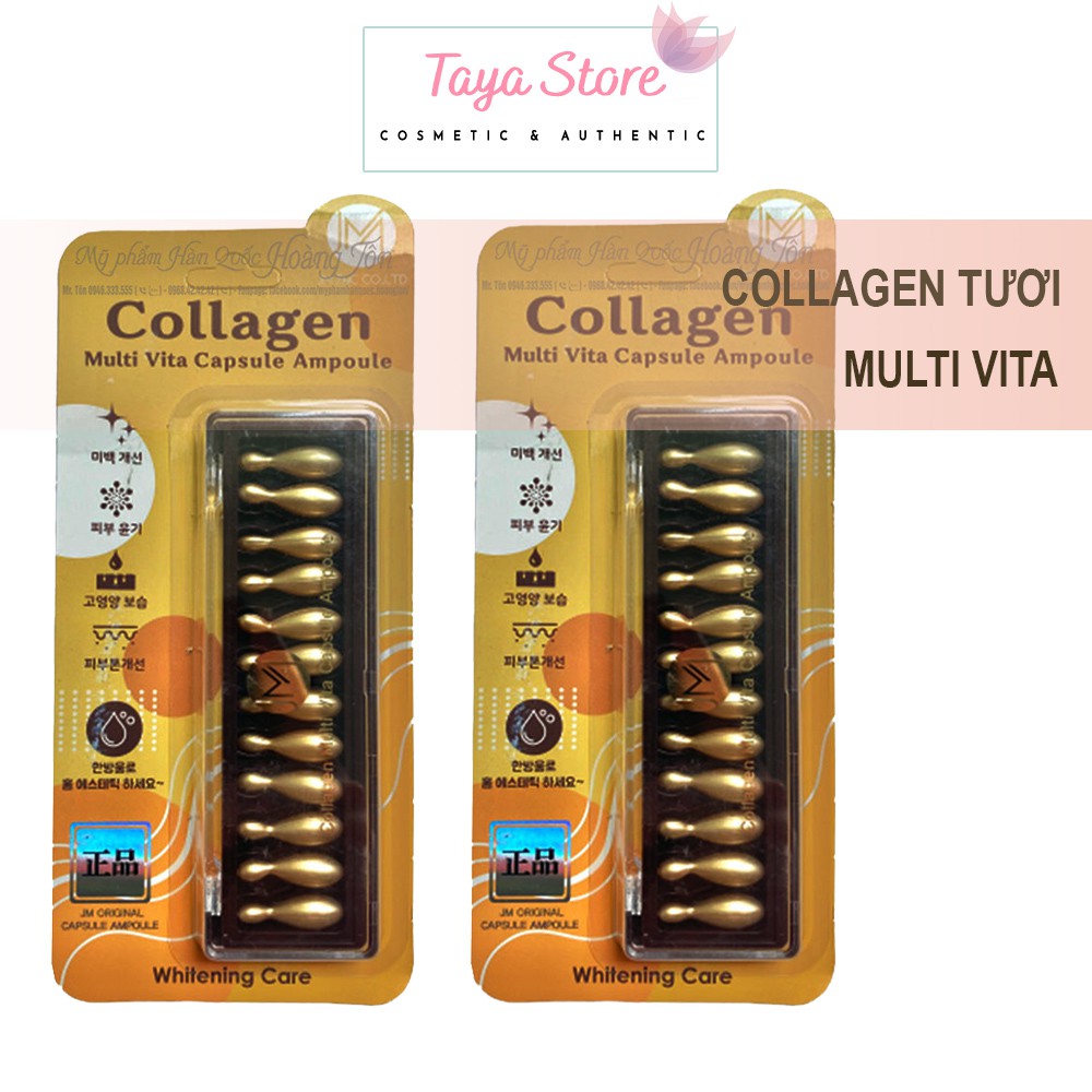 Collagen Tươi Multi Vita Ampoule Hàn Quốc 12 Viên