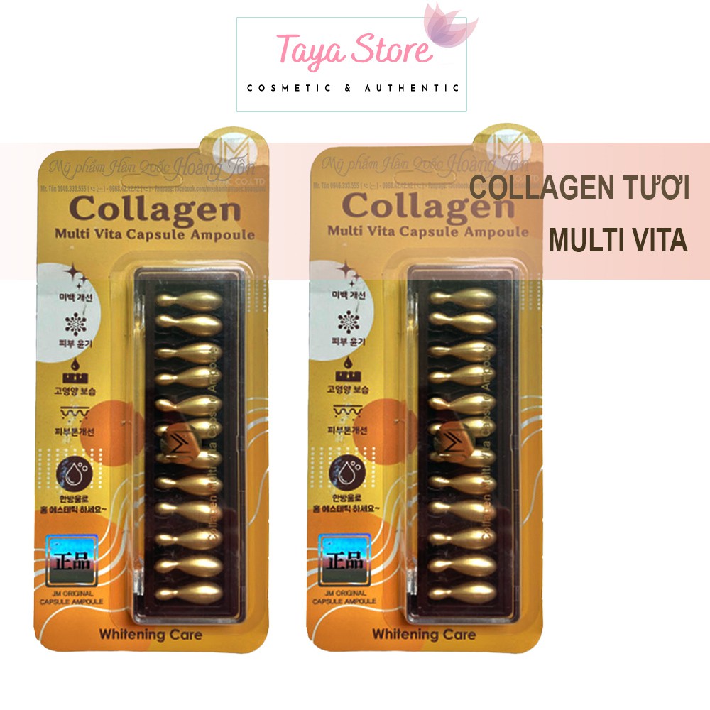 Collagen tươi Multi Vita Ampoule Hàn Quốc 12 viên