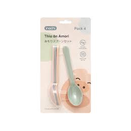 Thìa Nhựa Ăn Dặm xuất Nhật Cho Bé Amori - Inochi