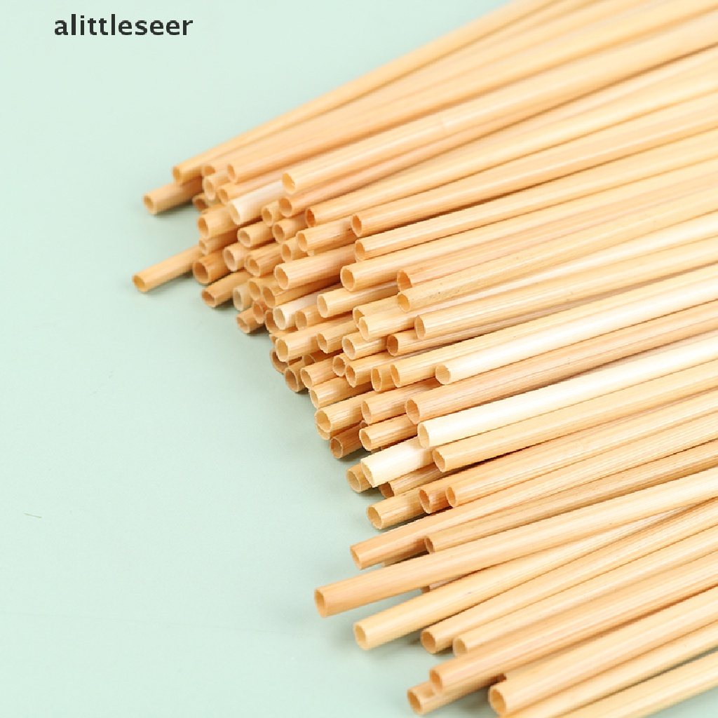 Set 100 Ống Hút Rơm Lúa Mì Phân Hủy Được Thân Thiện Với Môi Trường