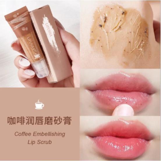 Tẩy tế bào chết môi, tẩy da chết môi Cafe 15G HUBEAUTY lameila_official