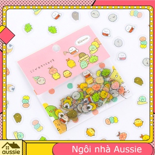 Túi Sticker 80 Miếng Dán Hoạt Hình - Aussie House