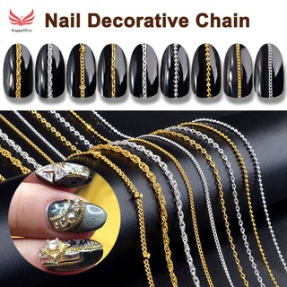 Chuỗi dây xích kim loại 50 cm trang trí móng tay