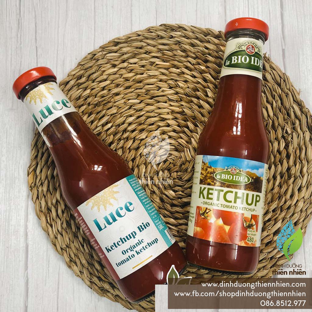 [GIA VỊ HỮU CƠ] Tương Cà Hữu Cơ Organic Tomato Ketchup, Luce, Bio Idea