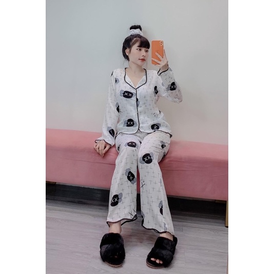 Đồ Bộ Pijama - Bộ lụa Mango cao cấp | BigBuy360 - bigbuy360.vn