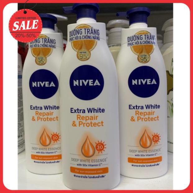 Sữa dưỡng thể Nivea Extra White dưỡng trắng phục hồi và chống nắng SPF30 ( 350ml )