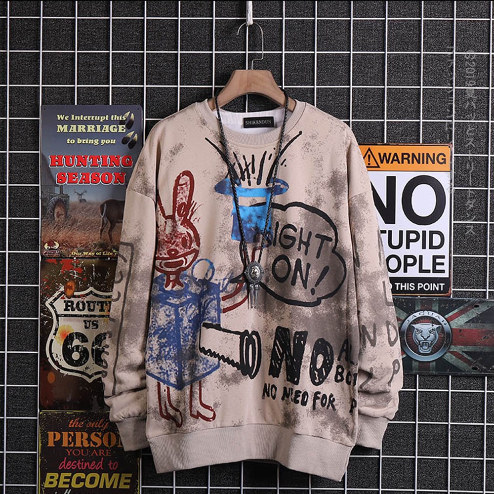 Áo Sweater Nỉ Nam Cổ Tròn Hình In Thỏ Magic Thu Đông Hàn Quốc ZENKODLMEN AO TOP NAM 90000151 | BigBuy360 - bigbuy360.vn