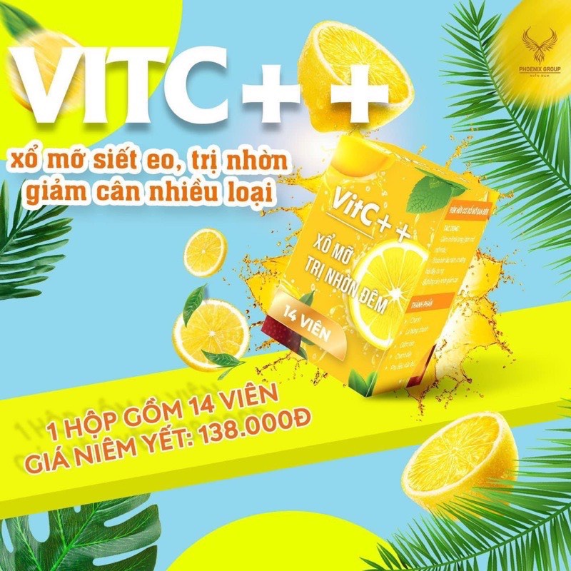 Viên hữu cơ xổ mỡ ban đêm Vitc++ chính hãng cty Vic 100%