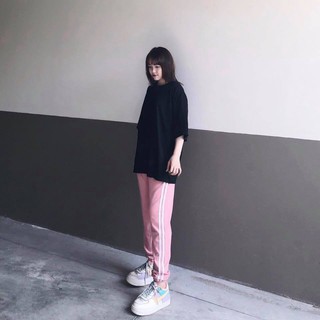 Set Jogger Line Phối Thun Unisex Mèo S6