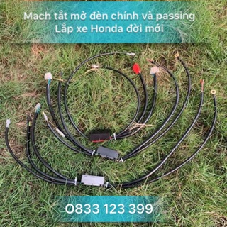 Mạch tắt mở đèn kèm passing đèn chính lắp xe Honda (tặng công tắc passing Sh)