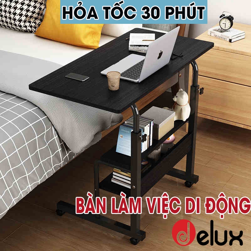 Bàn trà nhỏ có thể di chuyển, bàn làm việc di động, bàn đầu giường hoặc để cạnh ghế sofa tiện lợi