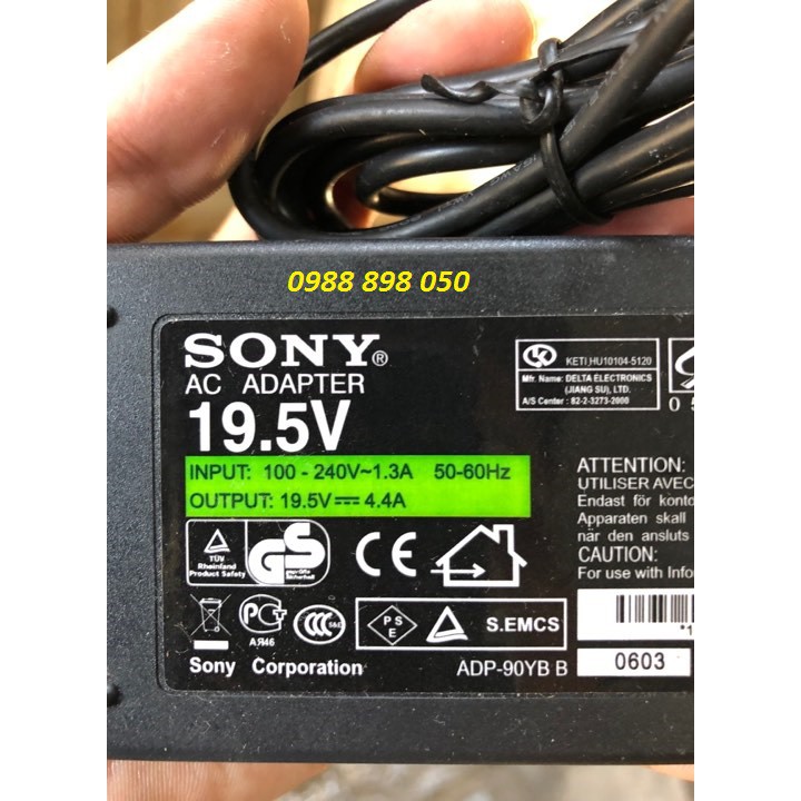 Adapter tivi sony 19.5v 4.4a made in indonesia