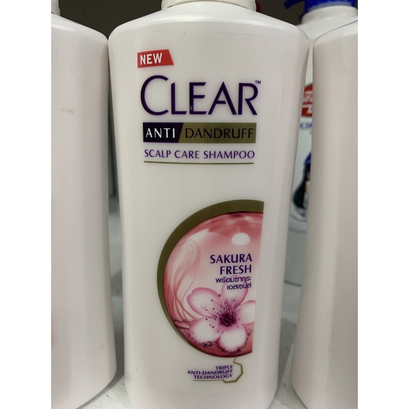 Dầu Gội Clear Thái Lan Hương Hoa Anh Đào 480ml(mầu hồng)