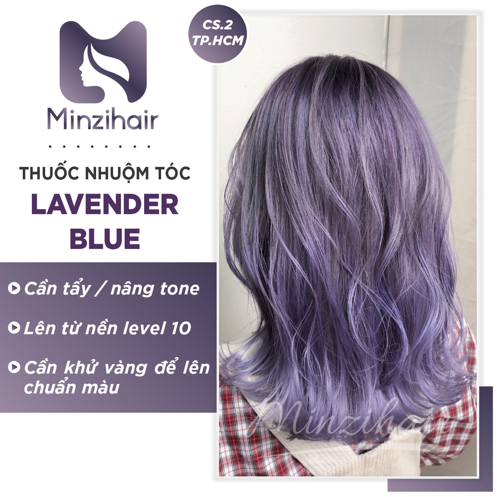 Thuốc Nhuộm Tóc Lavender Blue (Xanh Tím Oải Hương) | Cần Tẩy Tóc - Minzihair HCM