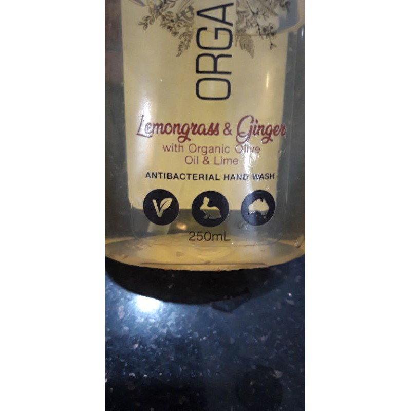 Sữa rửa tay Organic Care - Lemongrass & Ginger 250ml (bao bì mới)