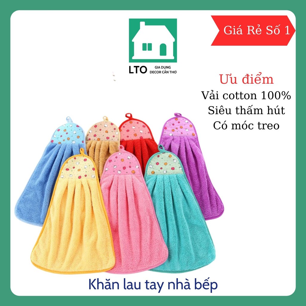 KHĂN LAU TAY NHÀ BẾP SIÊU THẤM NƯỚC, KHĂN LAU TAY COTTON