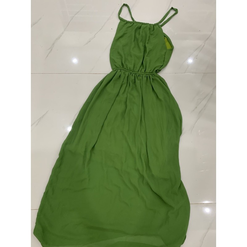 Thanh lý đầm maxi màu xanh