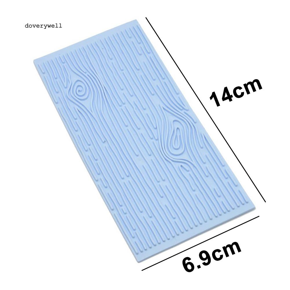 Set 2 khuôn silicon làm bánh DIY kiểu dáng vân gỗ đẹp mắt