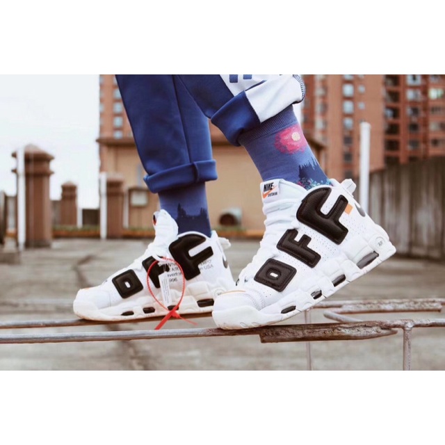 [CÓ SẴN] Giày Nike Air More Uptempo "OFFWHITE" white (trắng đen )
